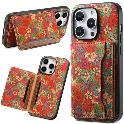 Vintage Bloom iPhone Brieftasche Fall