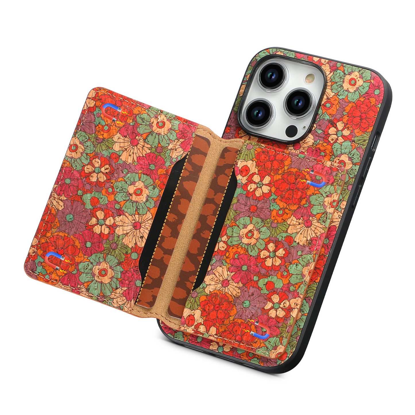 Vintage Bloom iPhone Brieftasche Fall